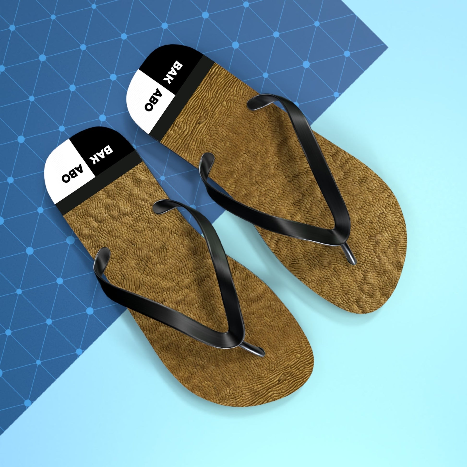 Bakabo Brown Faux Fur Flip Flops — Cozy Novelty Beach Sandals Printify bakabo.club