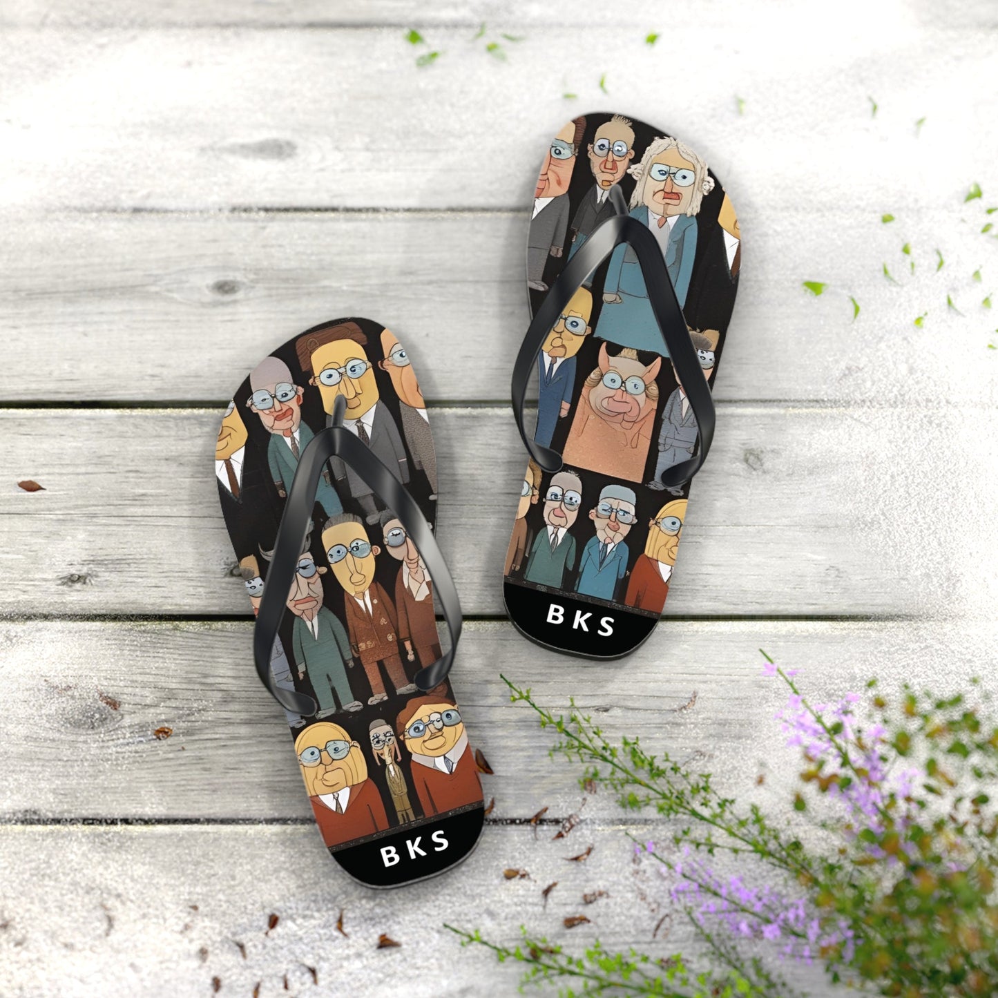 BKS Folklore Crowd™ Flip Flop Printify bakabo.club