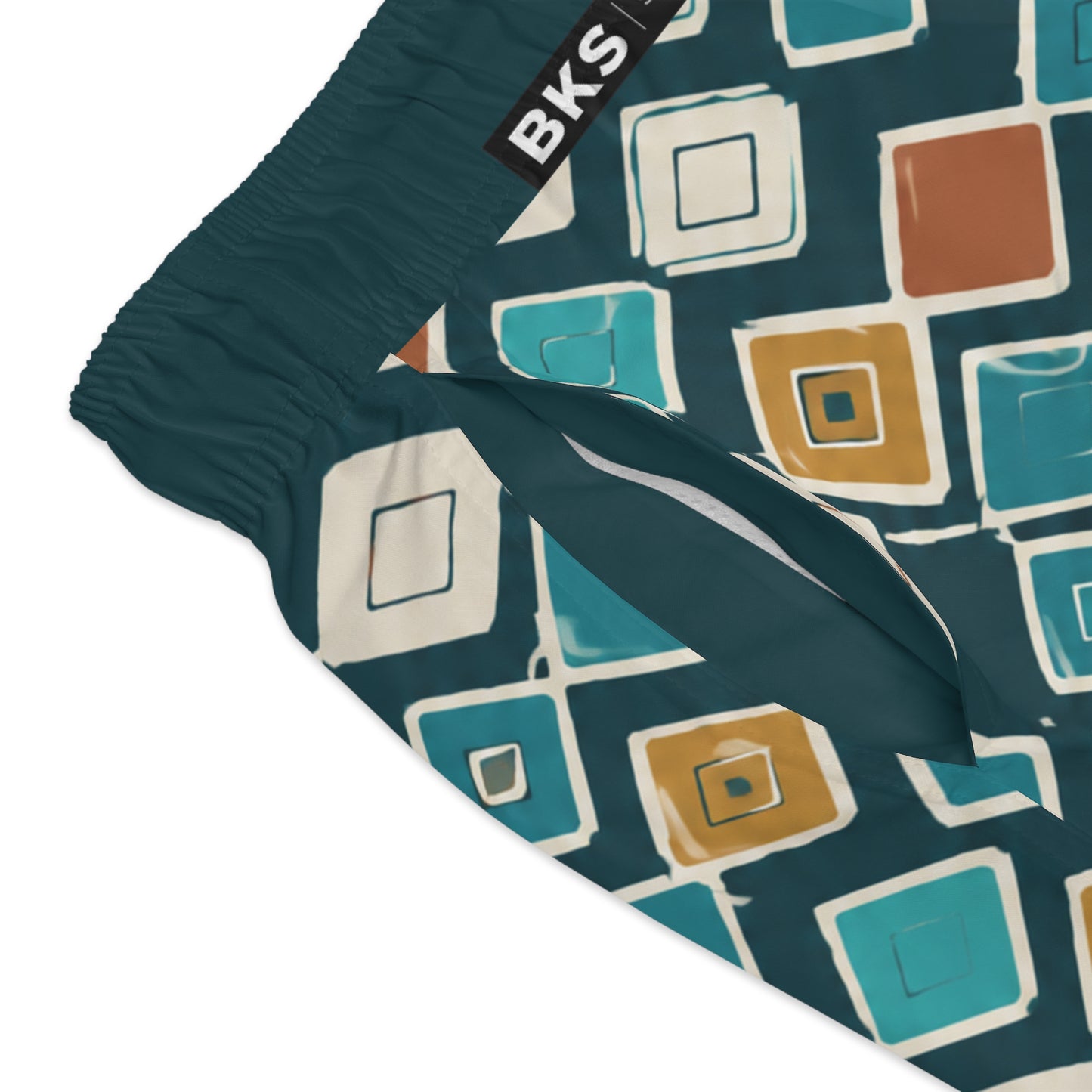 BKS Riviera Checkerboard Distressed™ Swim Trunks