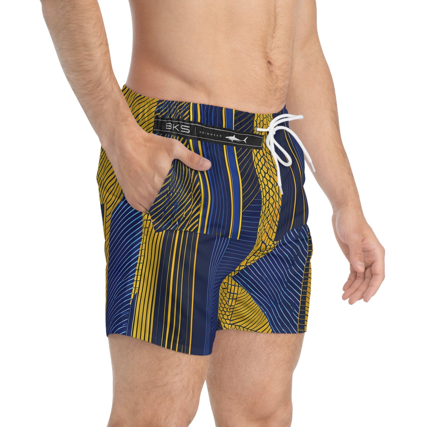 BKS Pulse Chord™ Swim Trunks Printify bakabo.club