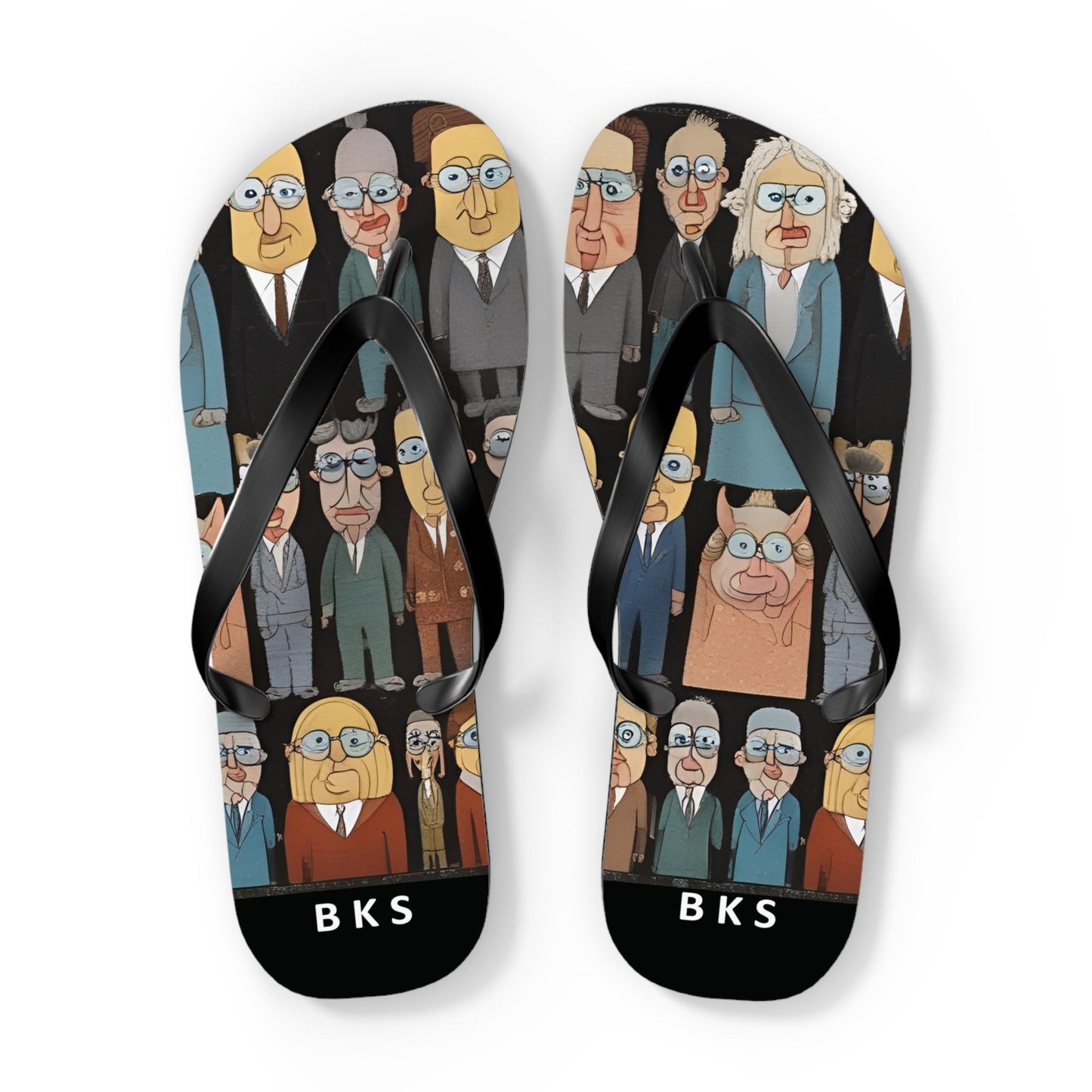 BKS Folklore Crowd™ Flip Flop Printify bakabo.club