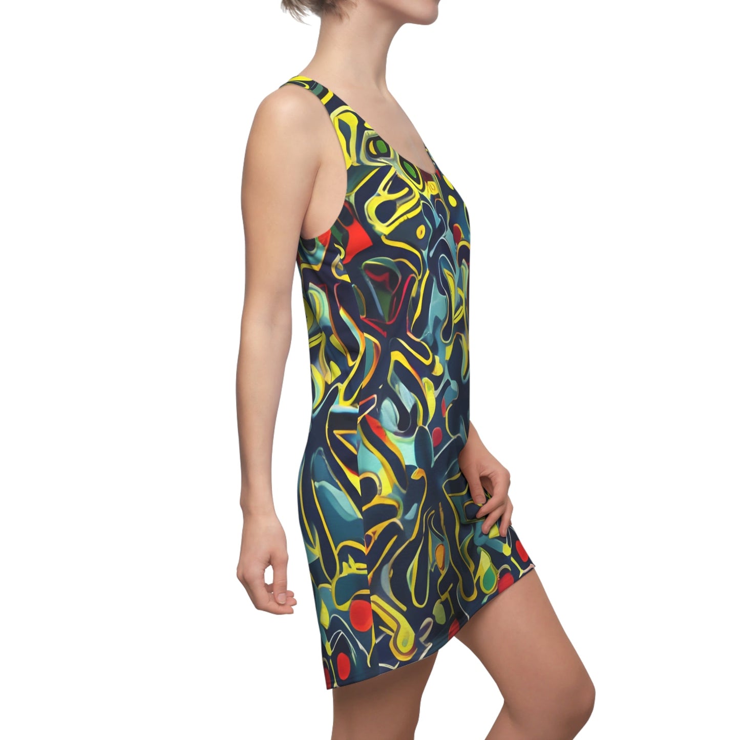 BKS Marker Flux™ Racerback Dress Printify bakabo.club