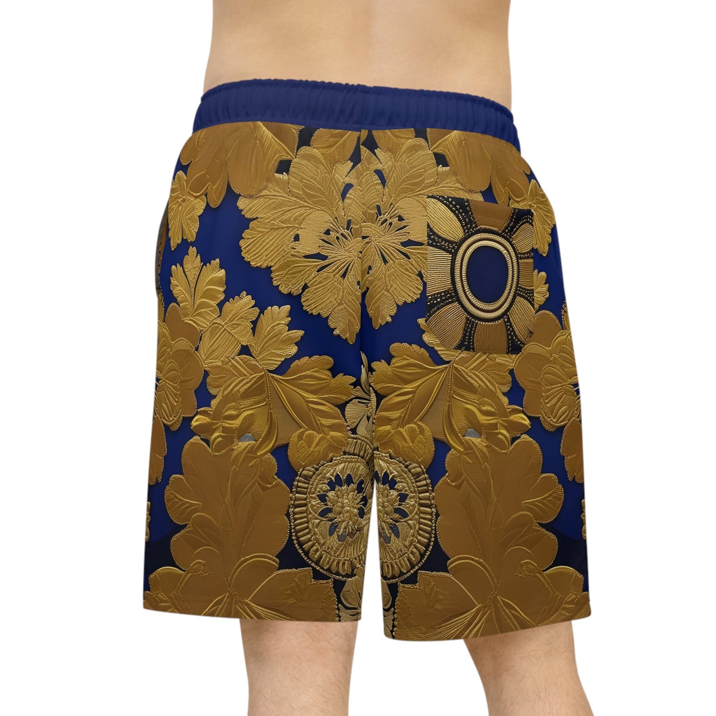 BKS Hours Brocade™ Athletic Long Shorts Printify bakabo.club