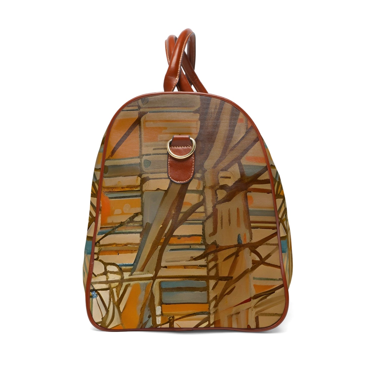 Art Nouveau Travel Duffle — Waterproof Bag with Vintage Portrait Design Printify bakabo.club