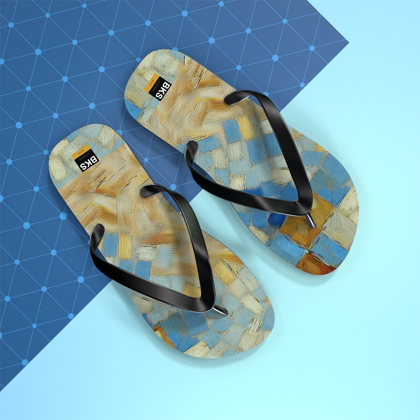 BKS Glyph Mosaic Tile™ Flip Flops