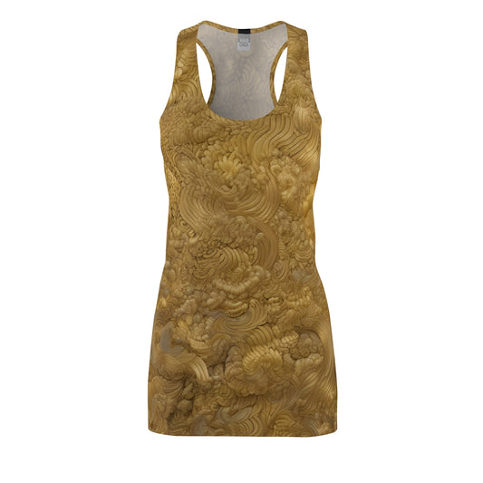 GoldenGlow (BKS)💛Robe coupée pour femme