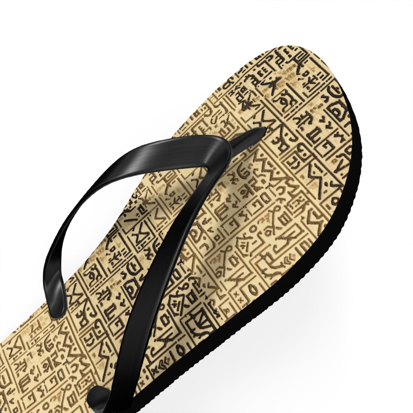 Flip Flops - Vintage Aztec Pattern Beach Sandals Printify bakabo.club