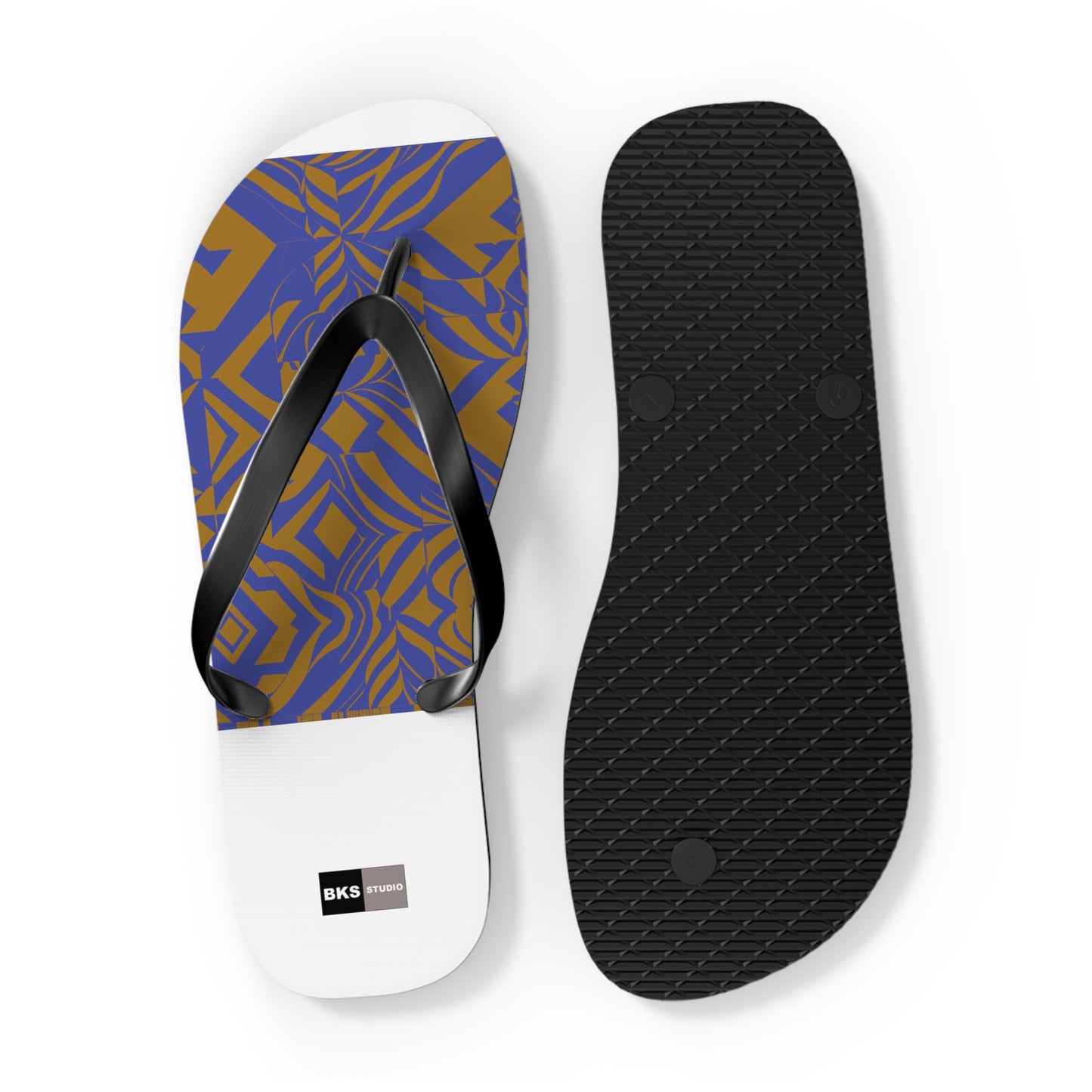 BKS Glyph Blue Gold™ Flip Flops