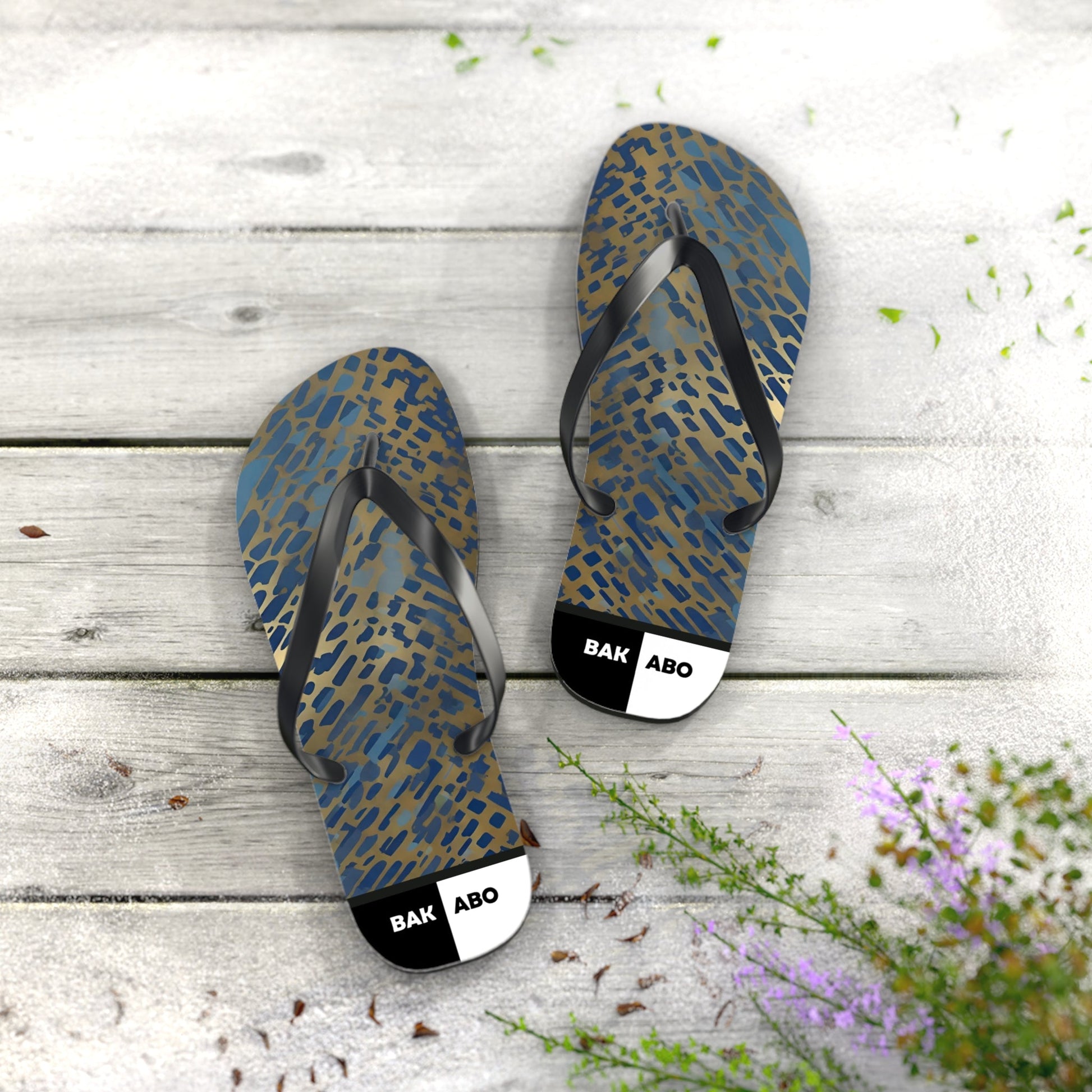 GoldenGlimmer (BKS)✨Flip Flops Printify bakabo.club