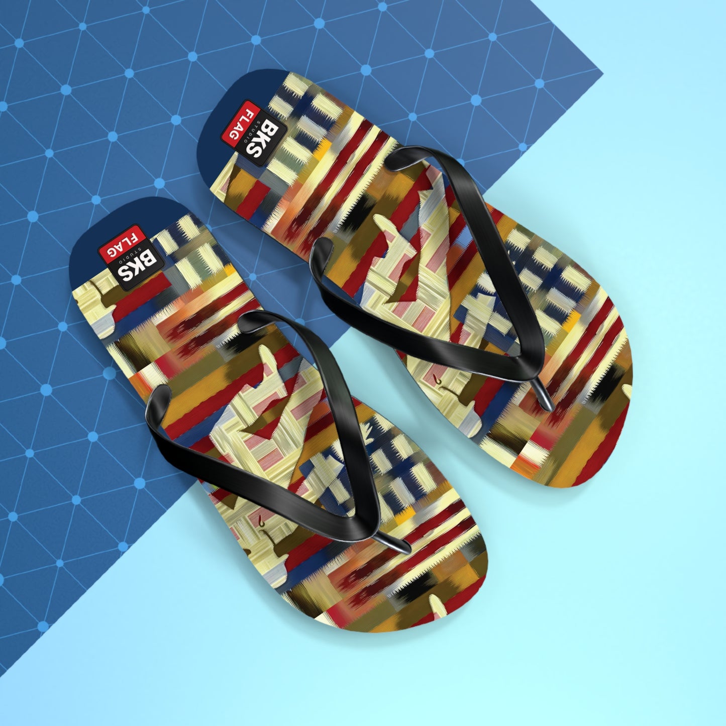 BKS Flag Colorblock Red™ Flip Flops