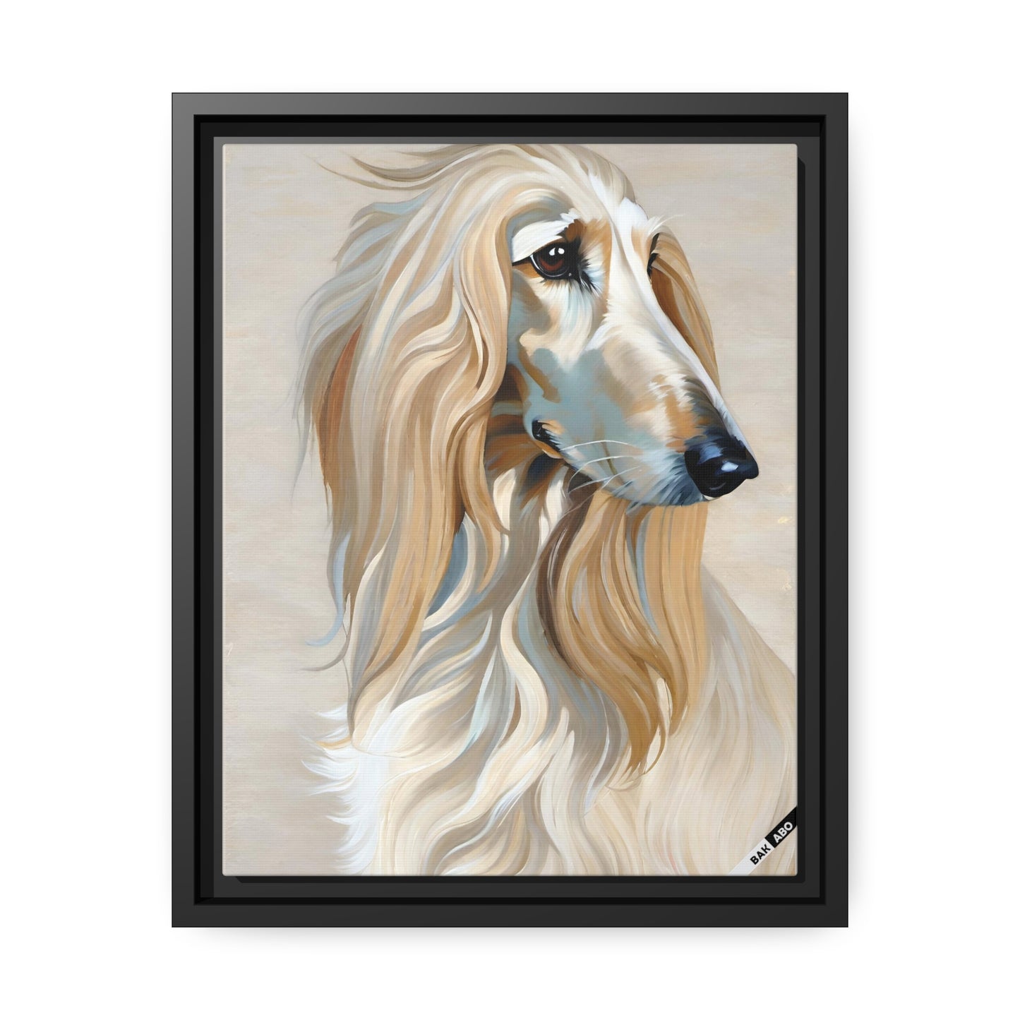 Afghan Greyhound (BKS)🐶Canvas