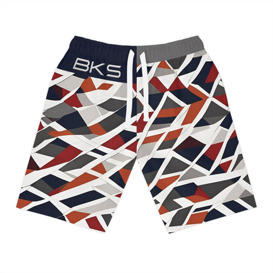 BKS Pulse Shard™ Athletic Long Shorts Printify bakabo.club