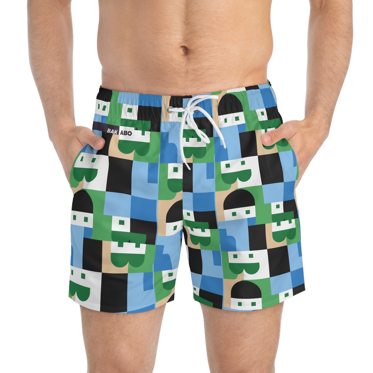 Exon Pixel (BKS)☎️Swim Trunks