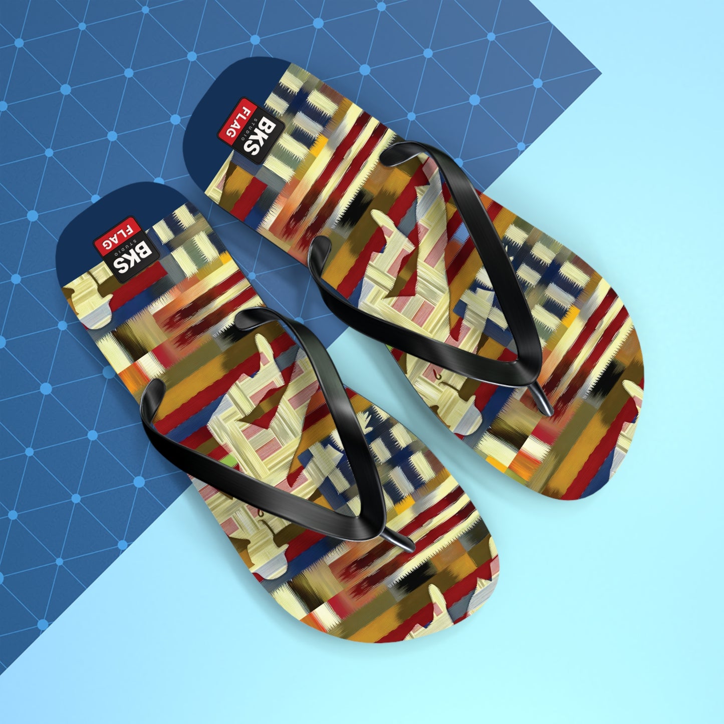 BKS Flag Colorblock Red™ Flip Flops