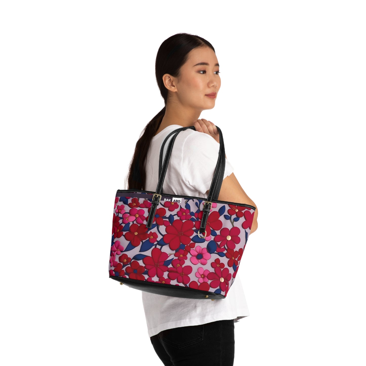 PatchPetals Satchel (BKS)🌺Shoulder Bag