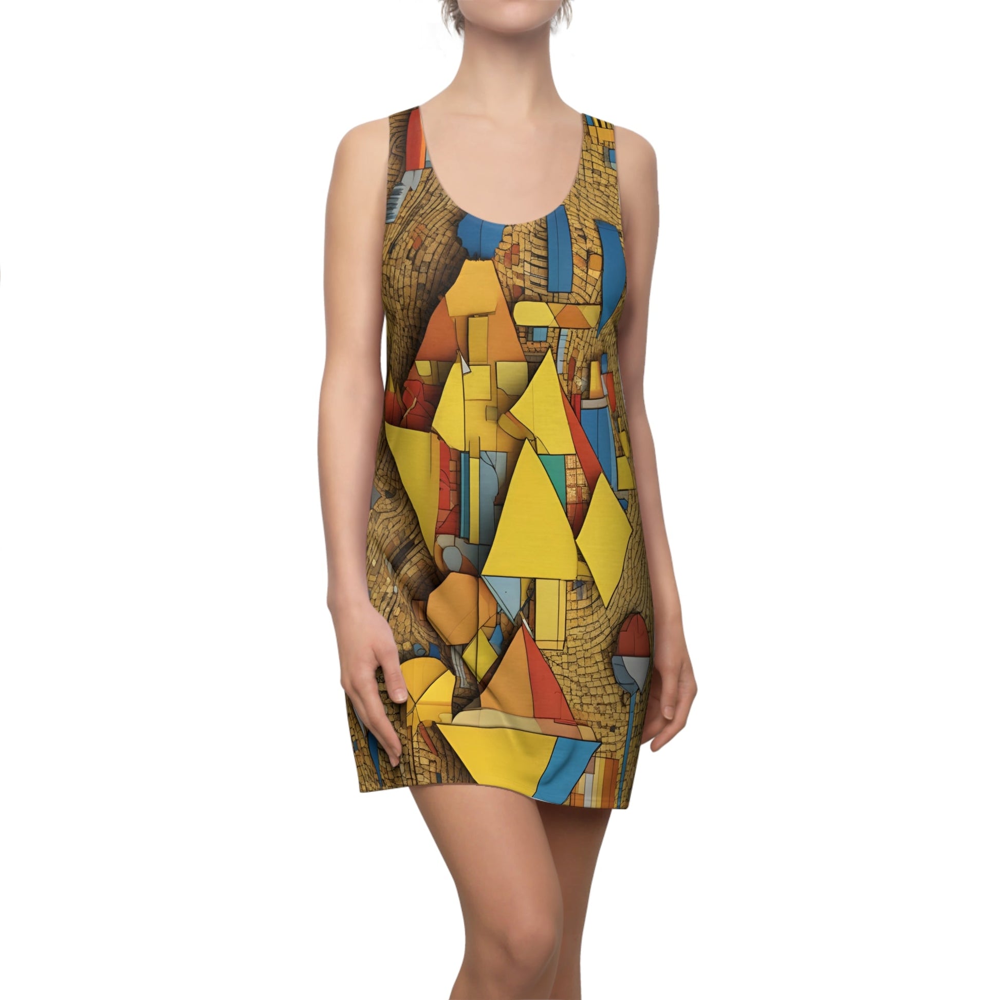 BKS Marker Cube™ Racerback Dress Printify bakabo.club