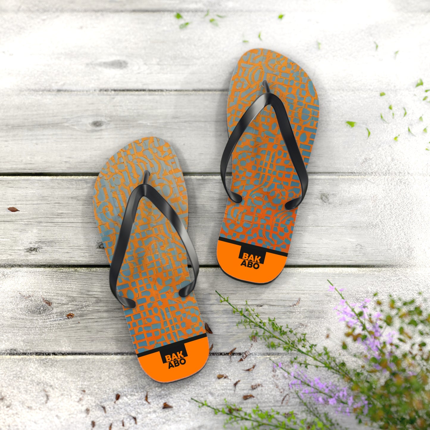 OrangeTripod Trio (BKS)🧡Flip Flops