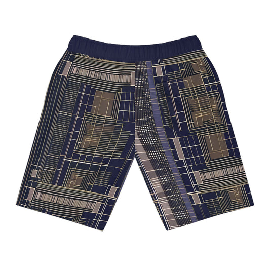 BKS Glyph Blueprint™ Athletic Long Shorts Printify bakabo.club