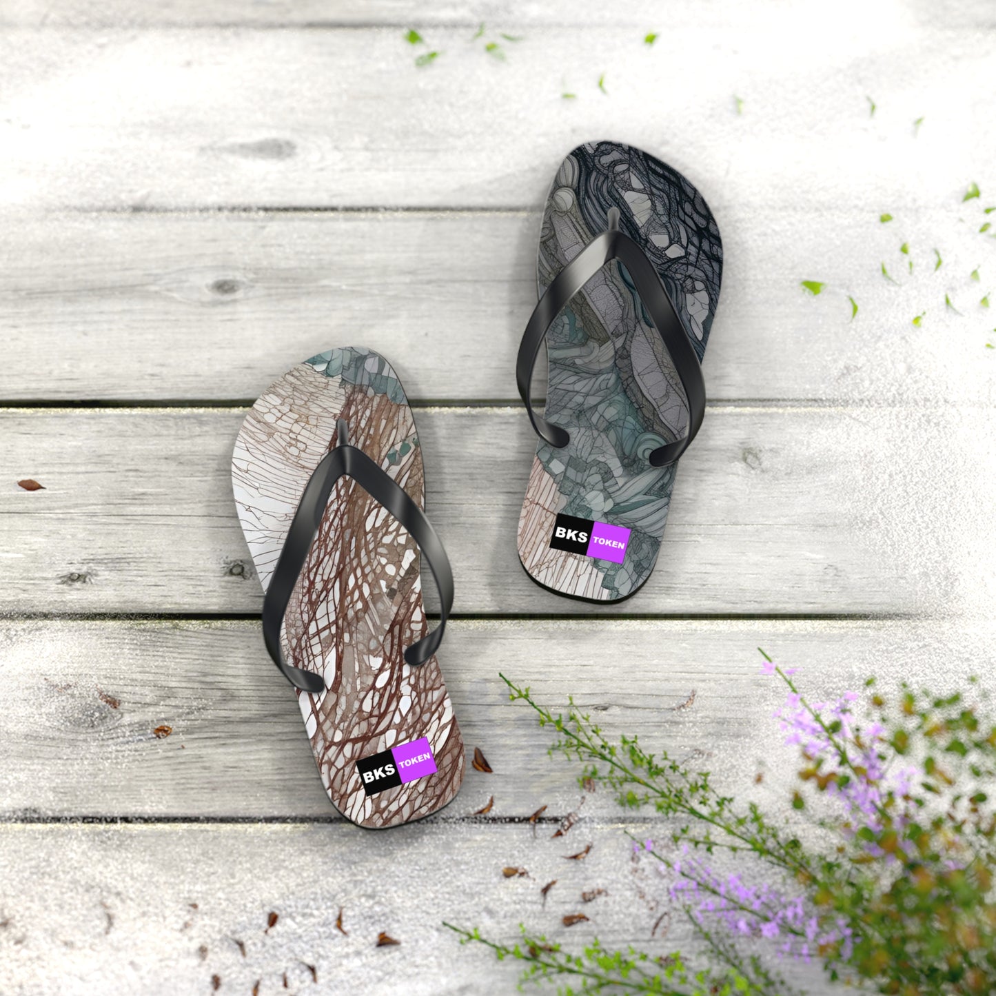 BKS Token Gold™ Flip Flops