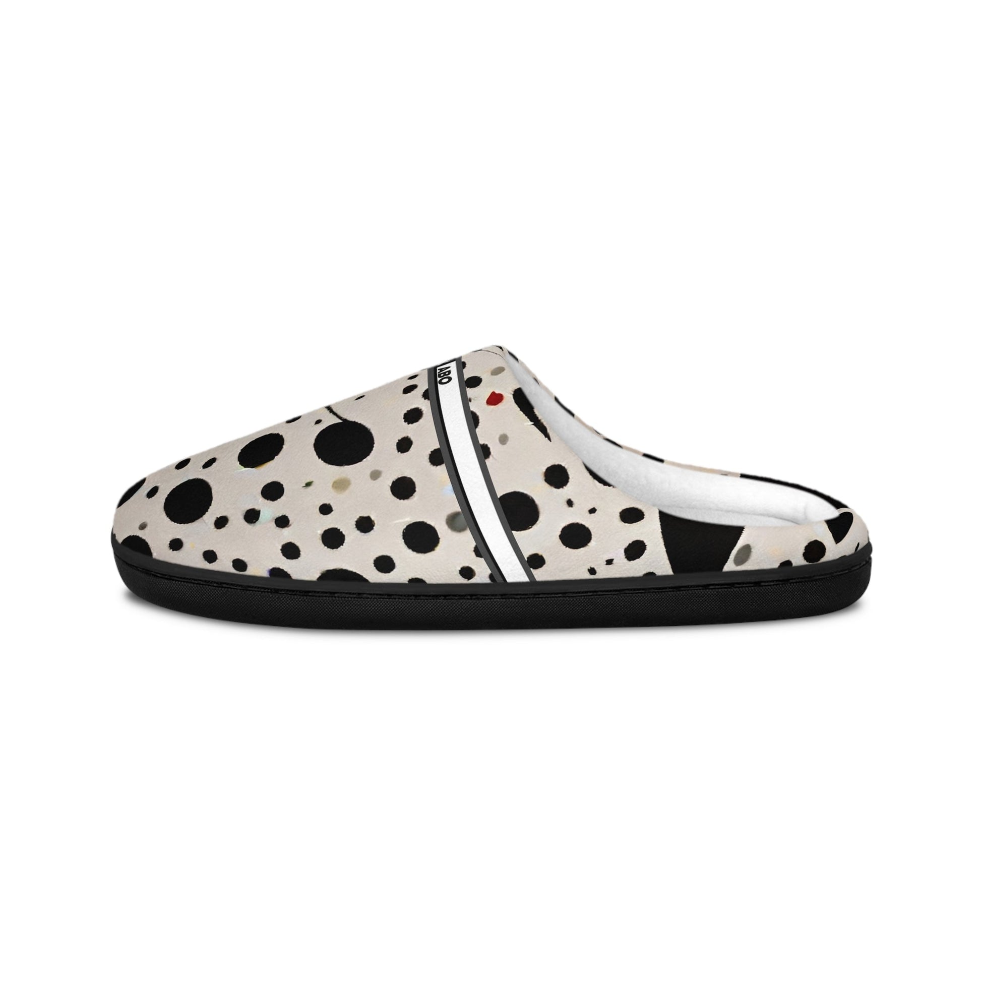 Dalmatian Dot Indoor Slippers — Cozy Women's Slip-On House Shoes BakAbo Studio BKS bakabo.club