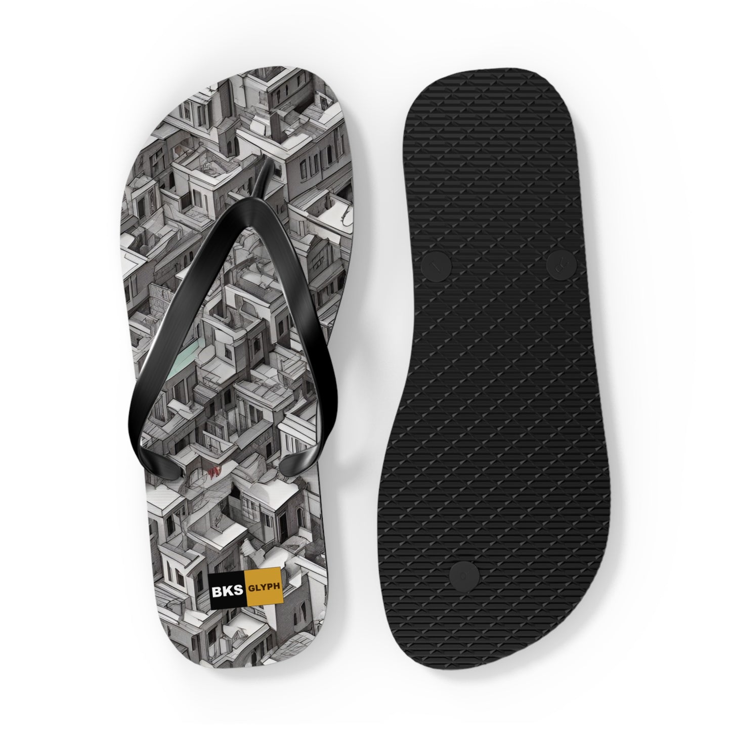 BKS Glyph Escher™ Flip Flops