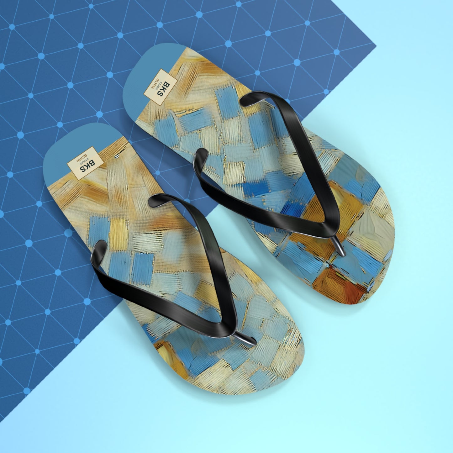 BKS Glyph Mosaic Tile™ Flip Flops
