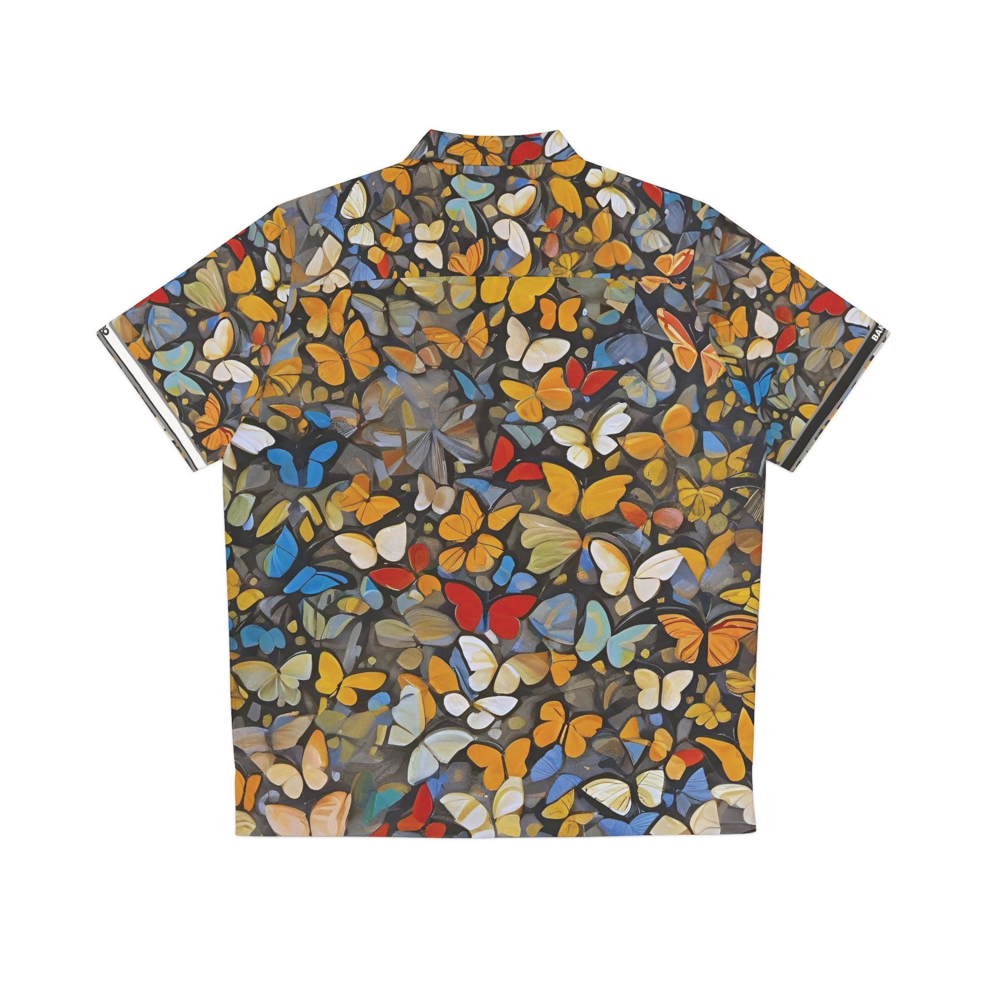 Men's Butterfly Pattern Hawaiian Shirt — Colorful Tropical Aloha Shirt Printify bakabo.club