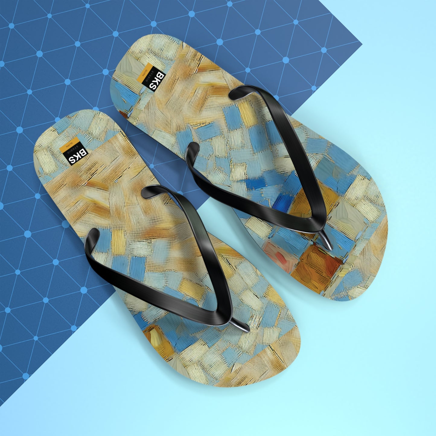 BKS Glyph Mosaic Tile™ Flip Flops