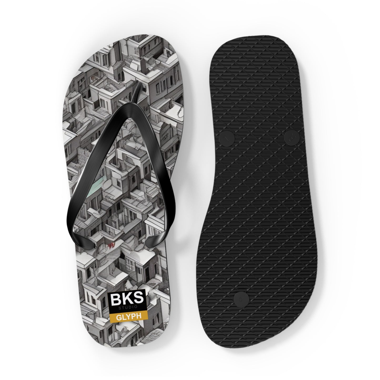 BKS Glyph Escher™ Flip Flops