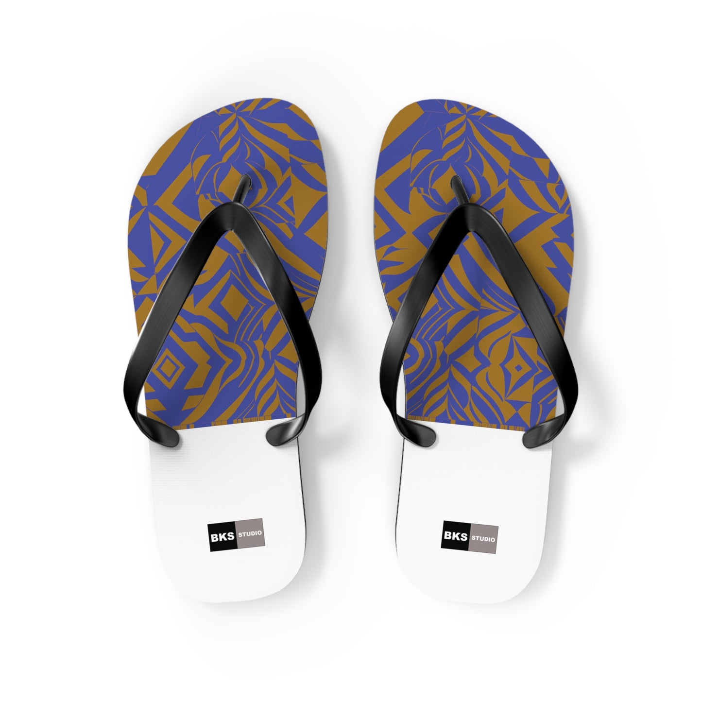 BKS Glyph Blue Gold™ Flip Flops