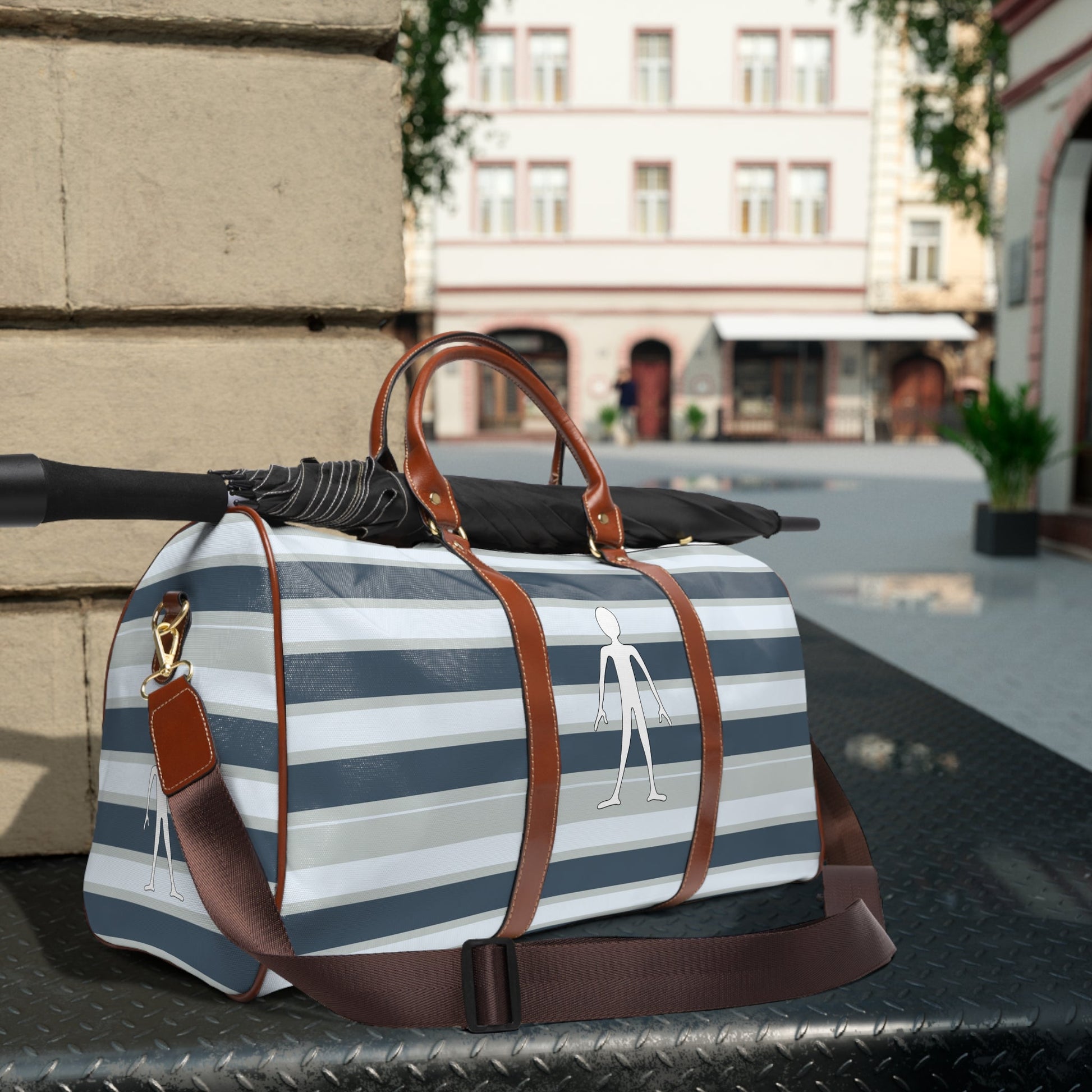 BKS Riviera Stripe™ Travel Bag Printify bakabo.club