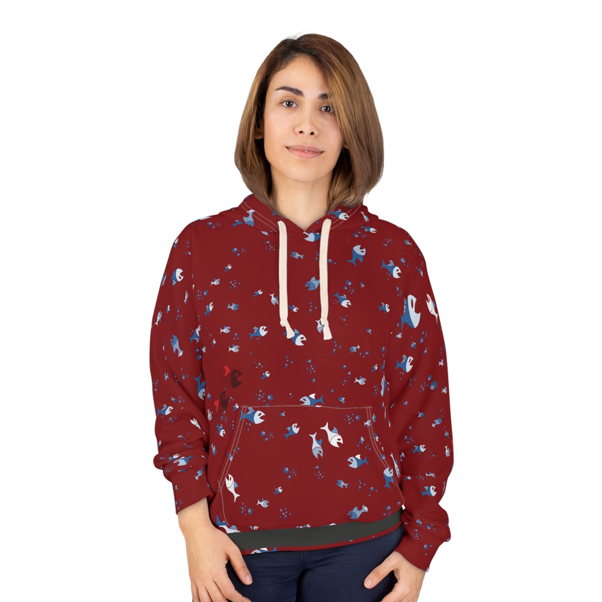 BKS Folklore Shoal Red™ Pullover Hoodie Printify bakabo.club
