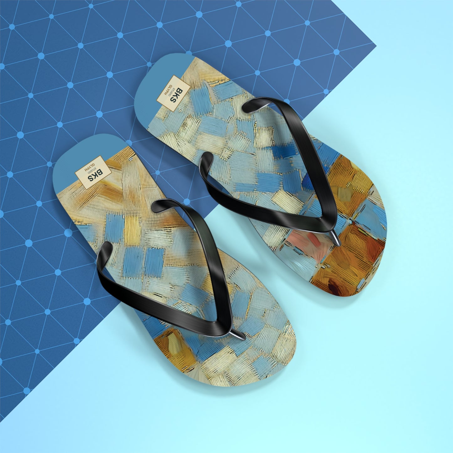 BKS Glyph Mosaic Tile™ Flip Flops