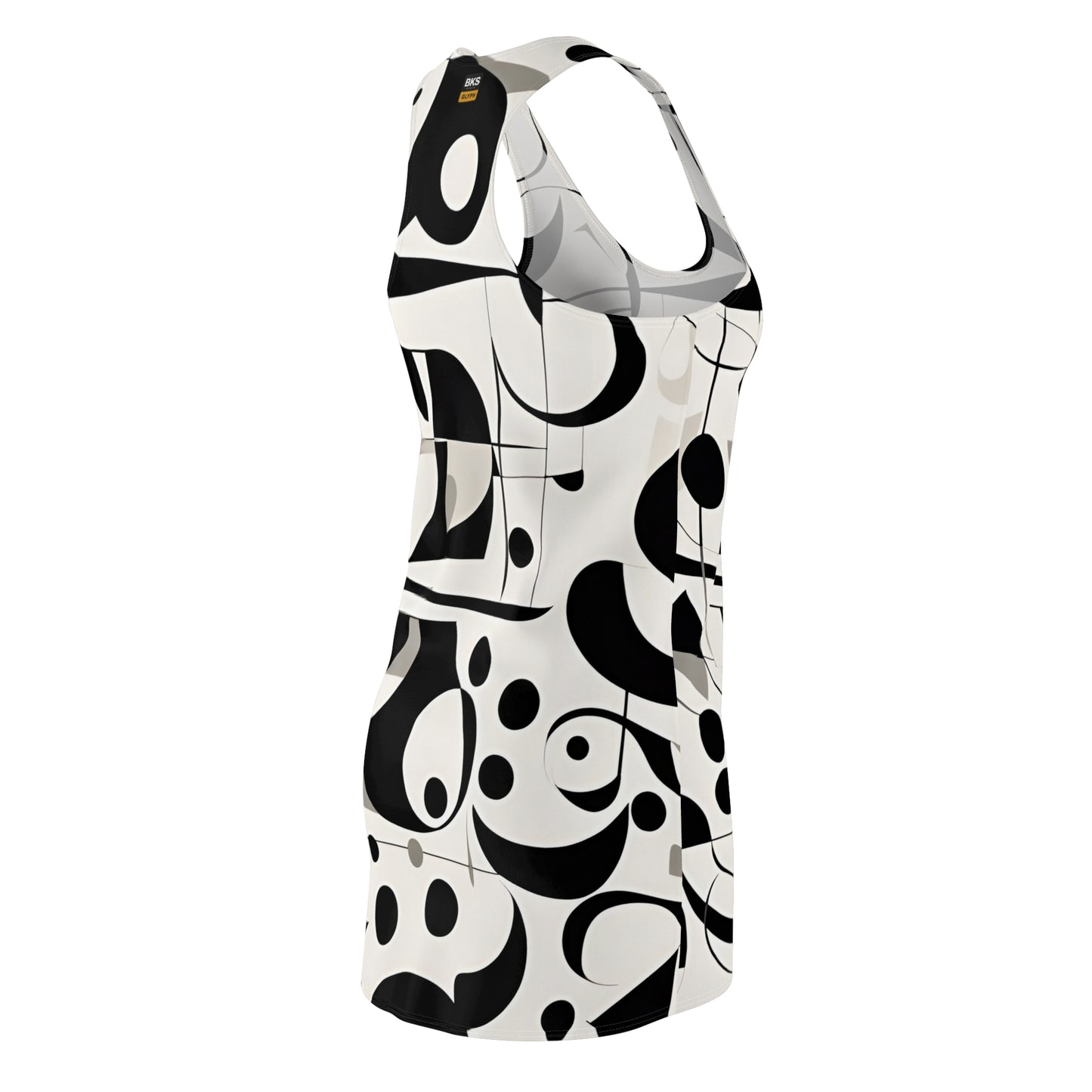 BKS Glyph Black White™ Racerback Dress