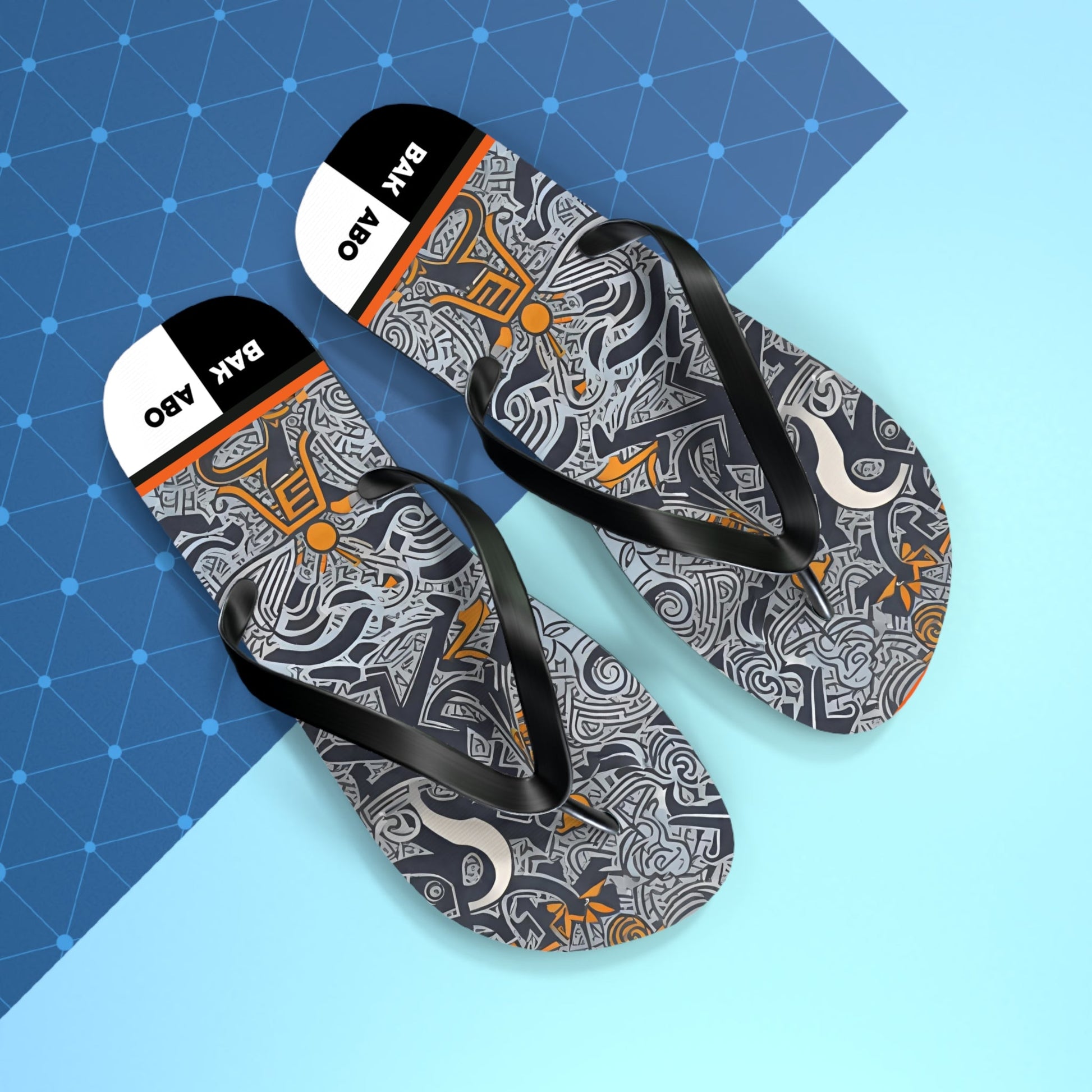 BKS Tribal Signals™ Flip Flops Printify bakabo.club