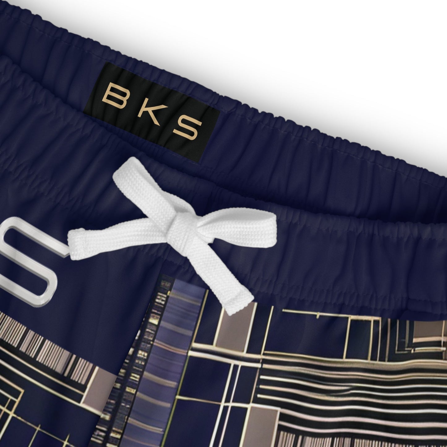 BKS Glyph Blueprint™ Athletic Long Shorts Printify bakabo.club