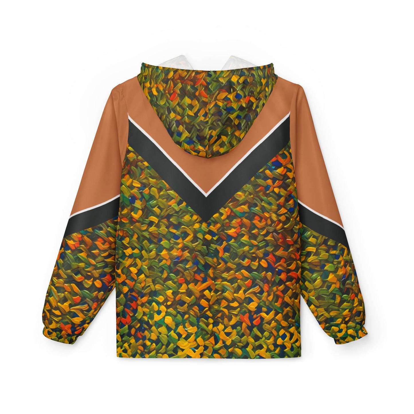 Autumn Camo Chevron Windbreaker Printify bakabo.club