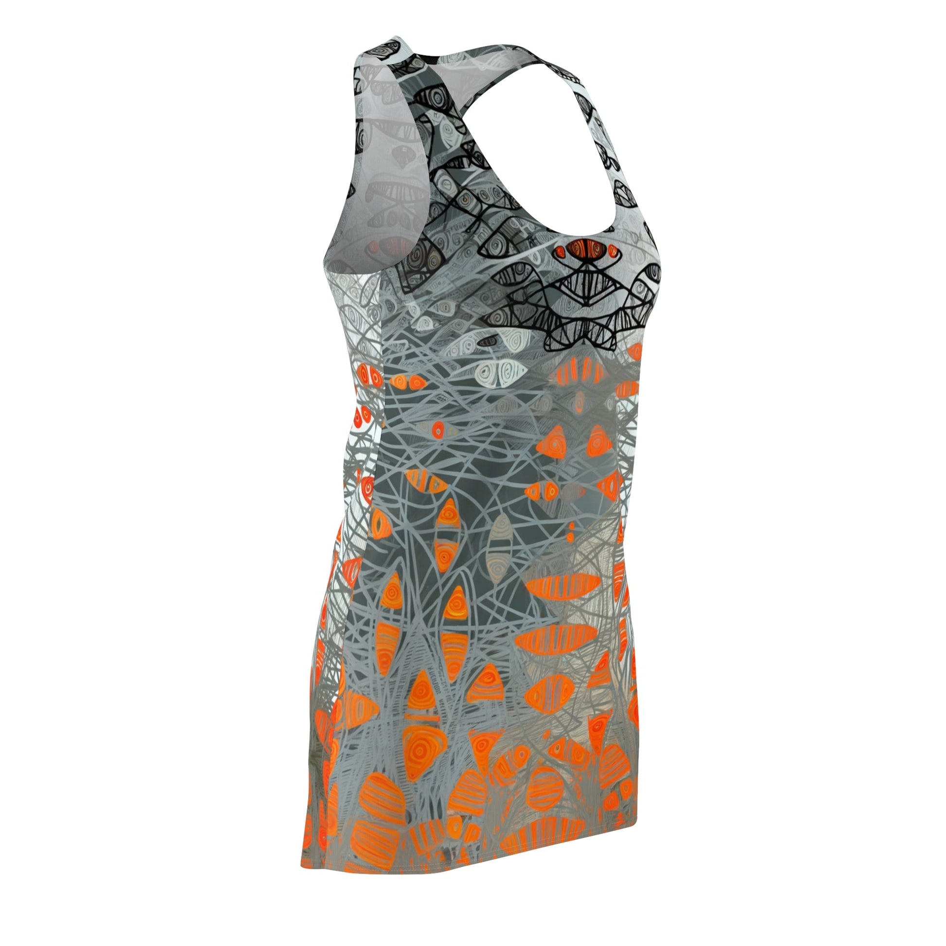 BKS Glyph Swarm™ Racerback Dress Printify bakabo.club