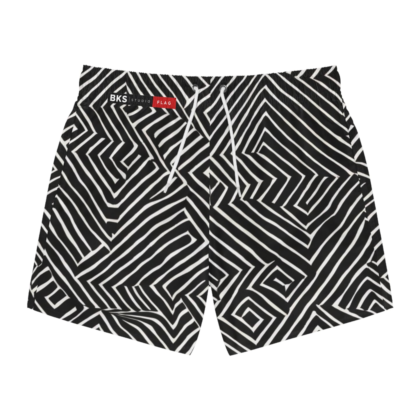 BKS Flag Maze Black™ Swim Trunks