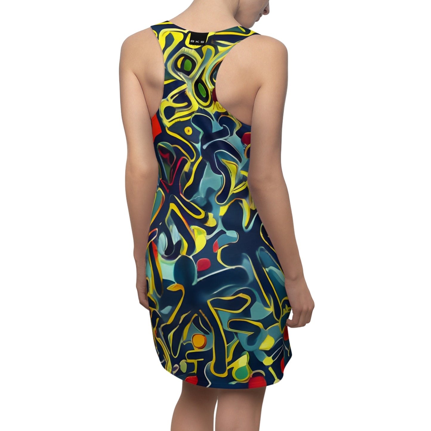 BKS Marker Flux™ Racerback Dress Printify bakabo.club
