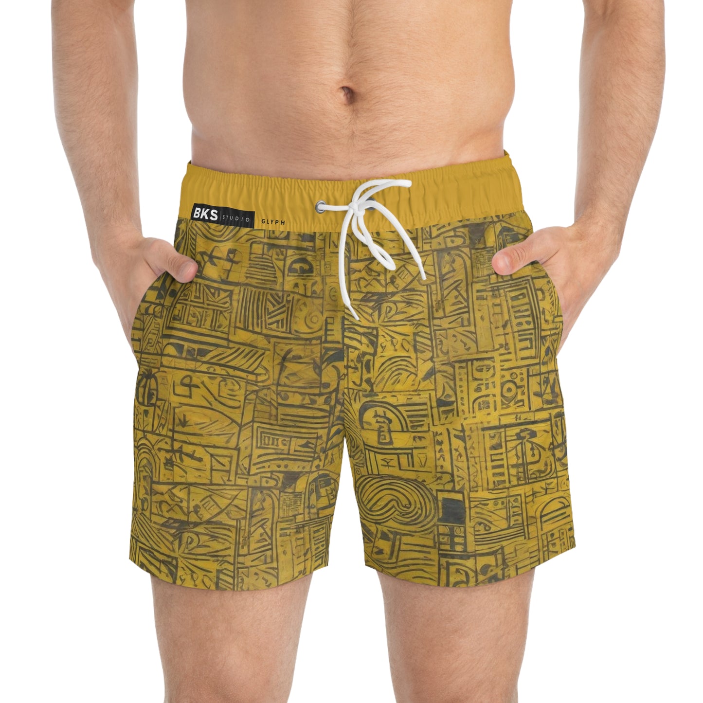 BKS Glyph Gold Mosaic™ Swim Trunks