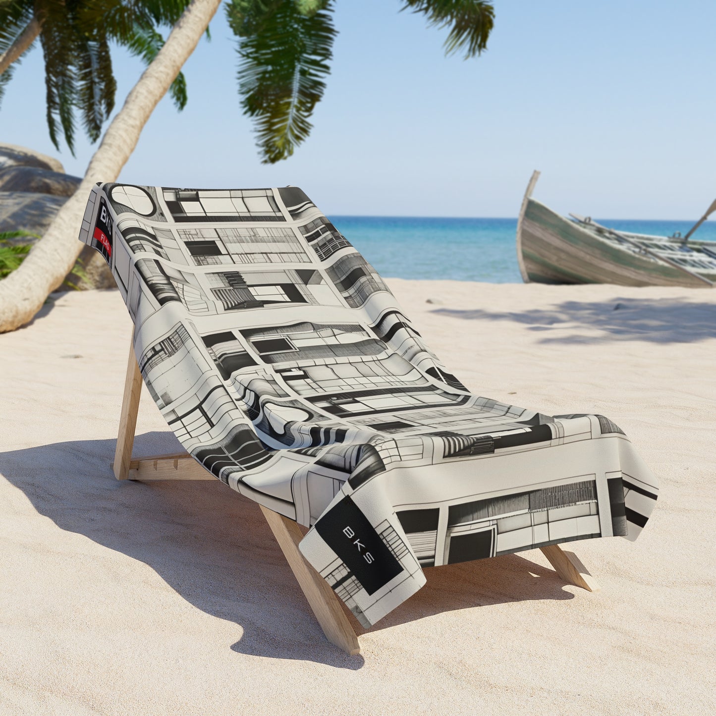 BKS Flag Circuit™ Beach Towel