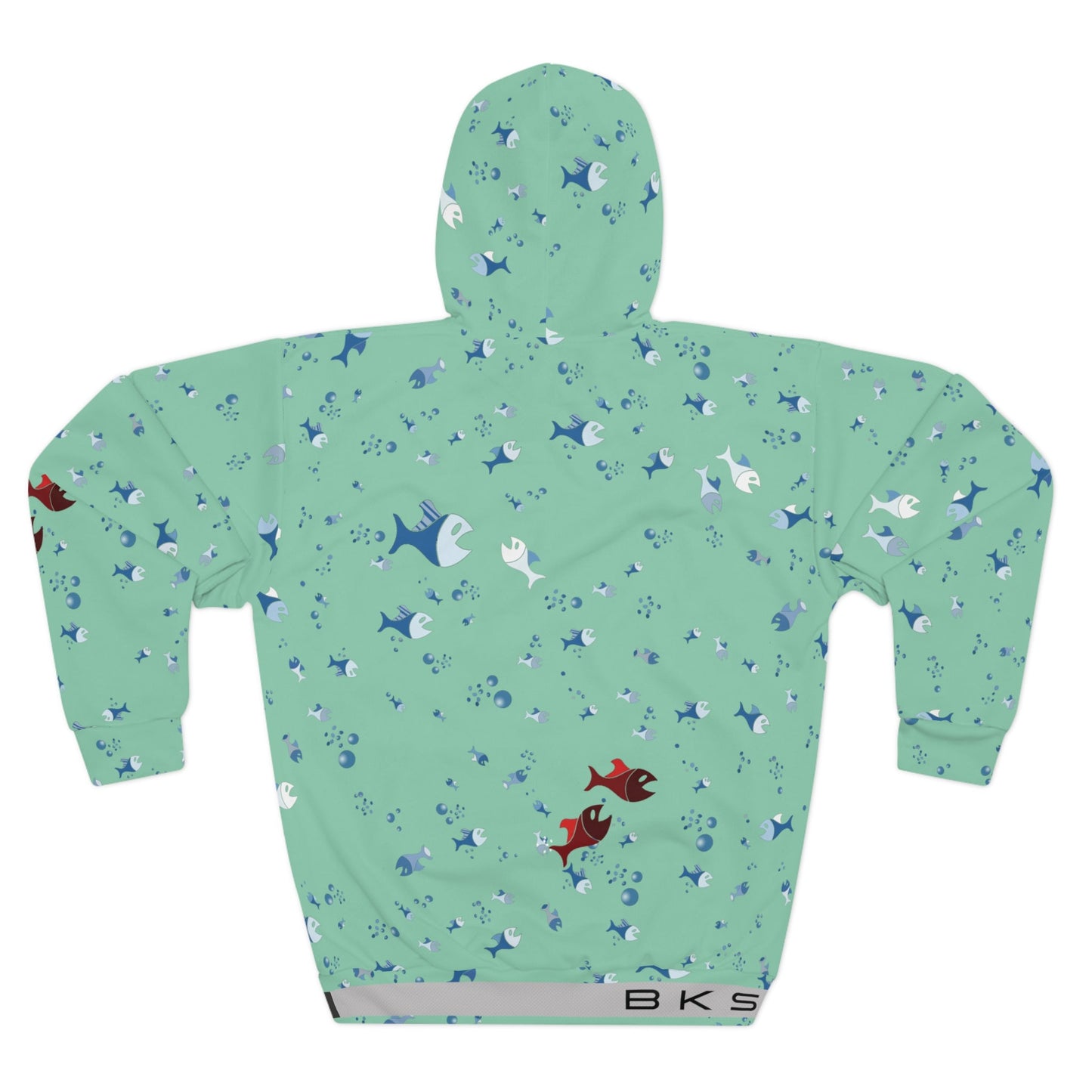 BKS Folklore Shoal Mint™ Pullover Hoodie Printify bakabo.club