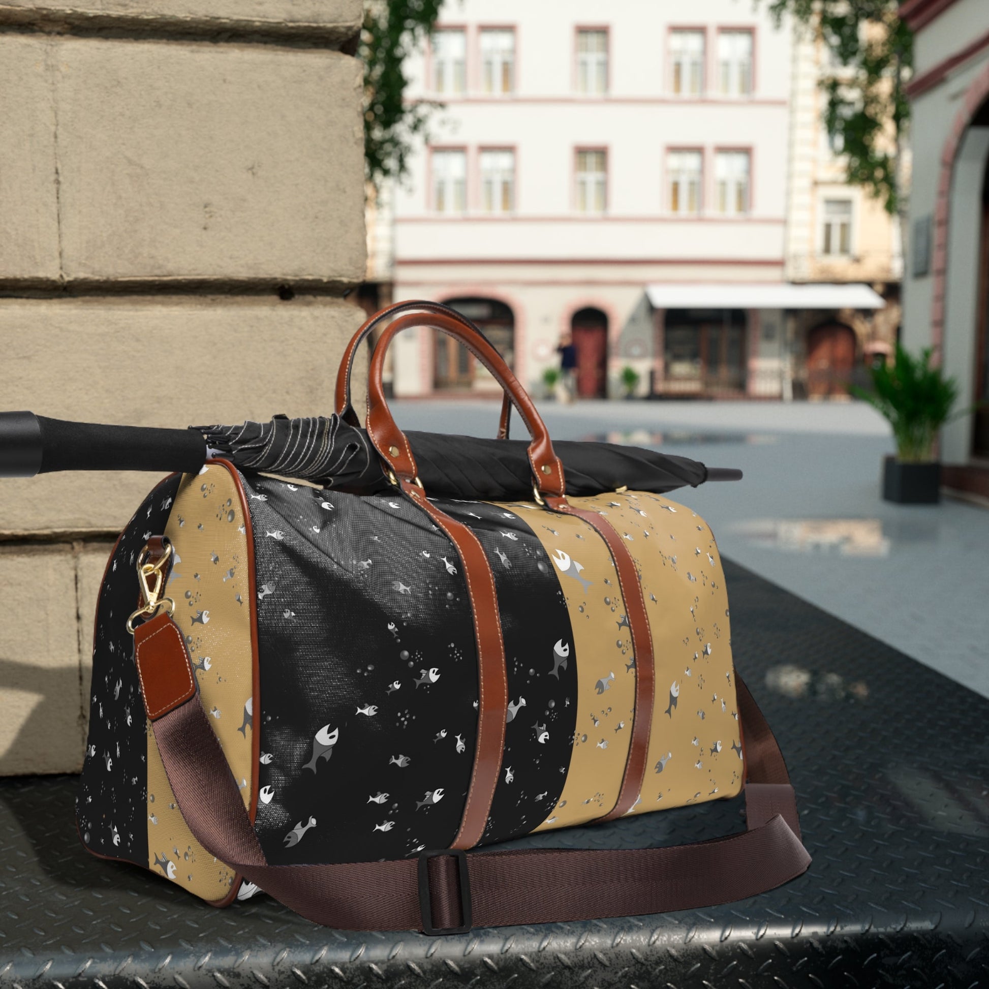 Rebecca (BKS)🐟Waterproof Travel Bag Printify bakabo.club