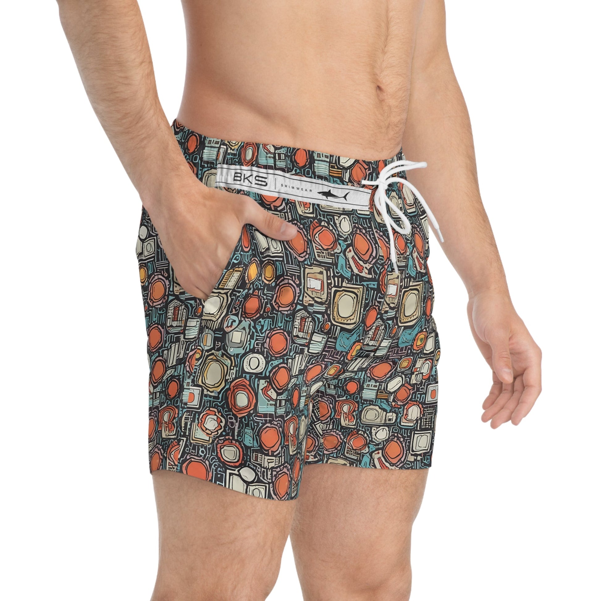 BKS Token Circuit™ Swim Trunks Printify bakabo.club