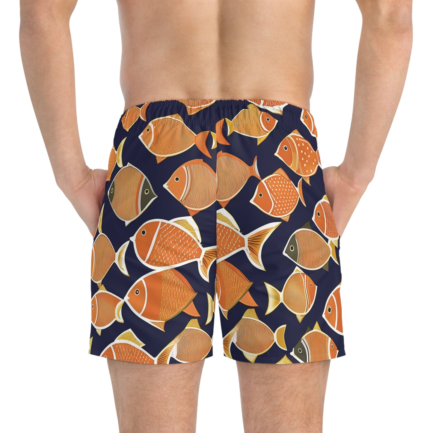 BKS Riviera Orange Fish™ Swim Trunks