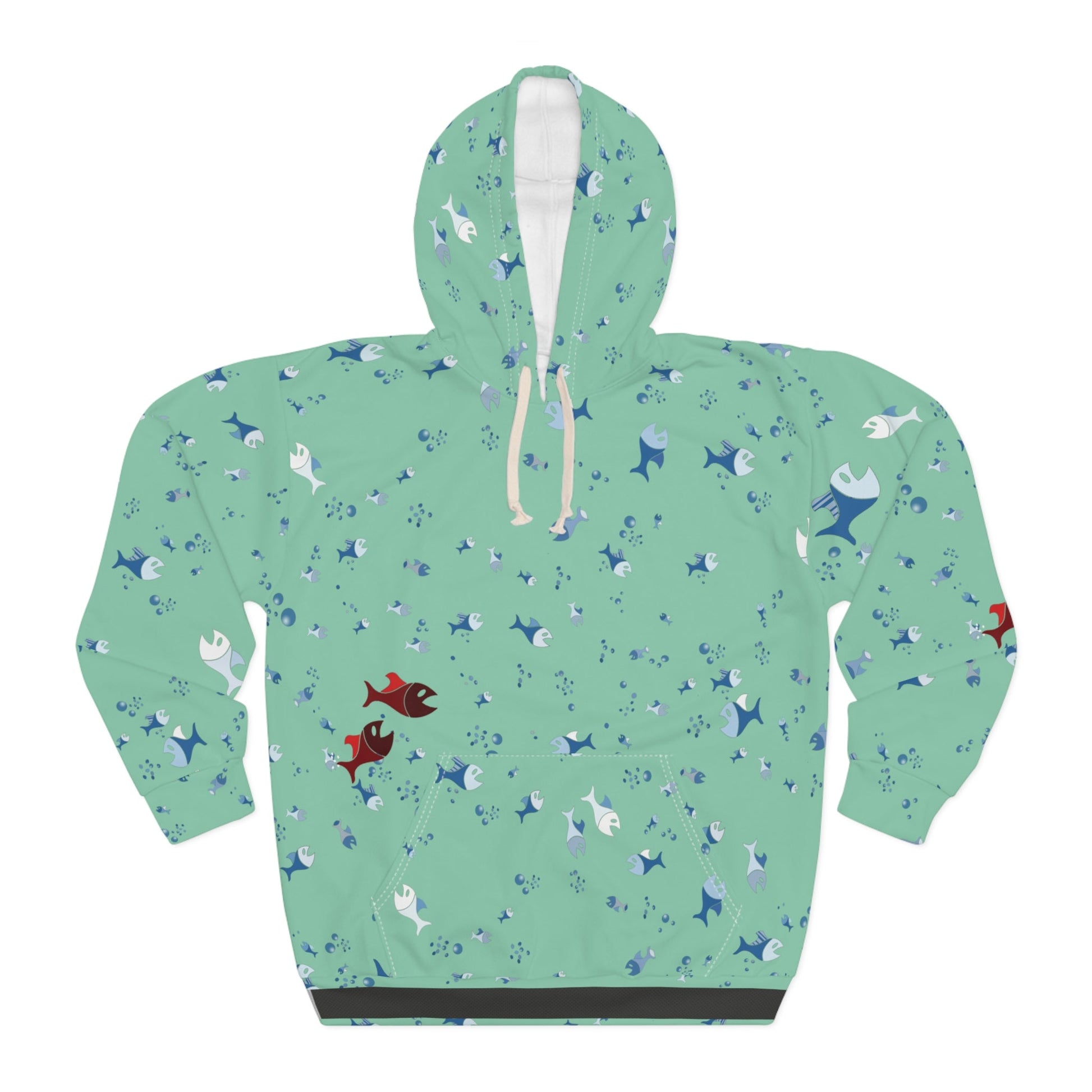BKS Folklore Shoal Mint™ Pullover Hoodie Printify bakabo.club