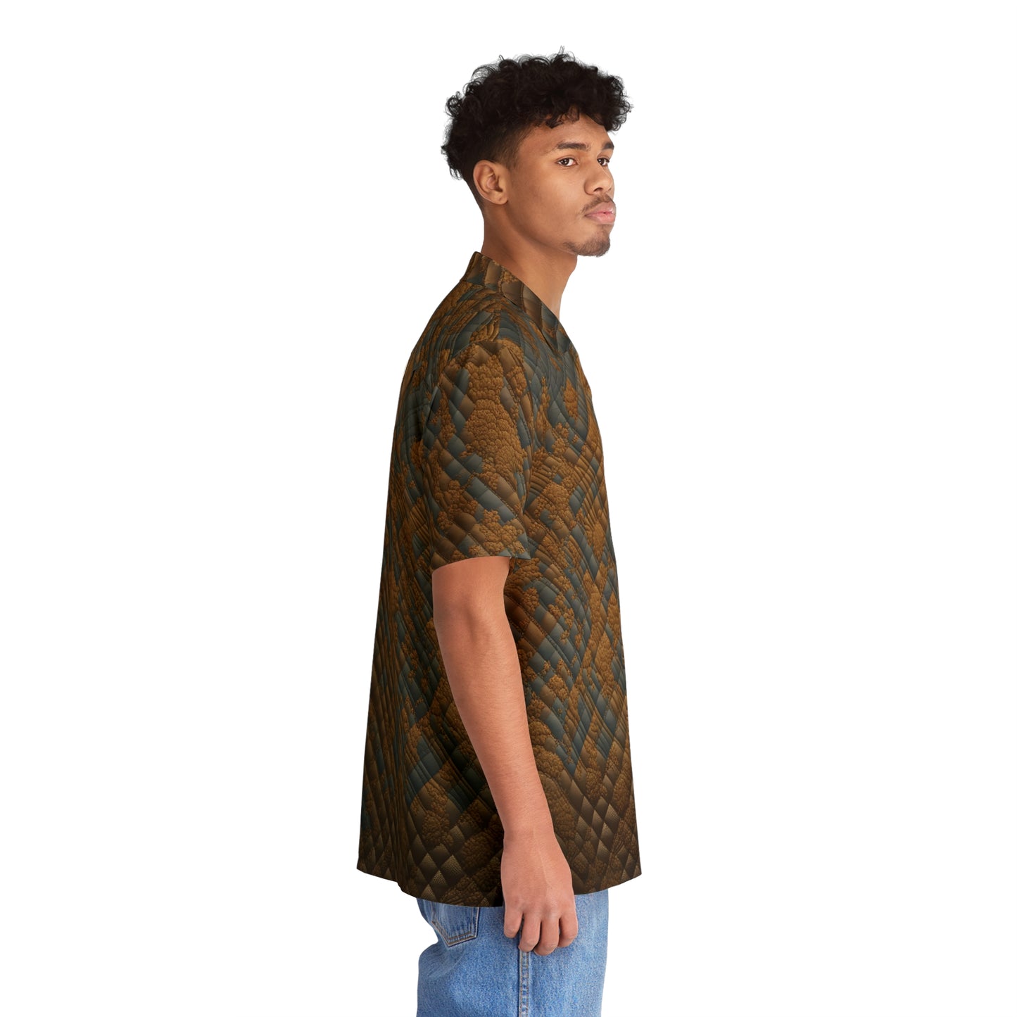 BKS Riviera Brown Quilted™ Hawaiian Shirt