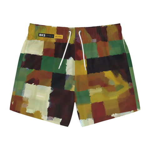 BKS Glyph Camo Green™ Swim Trunks