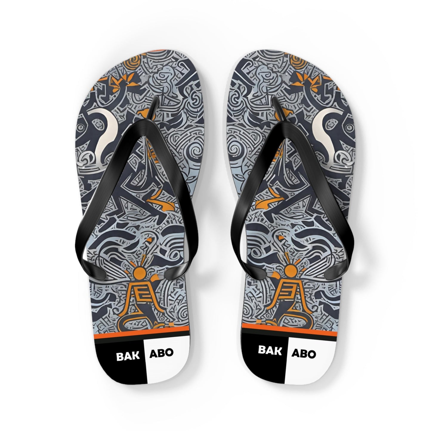 BKS Tribal Signals™ Flip Flops Printify bakabo.club